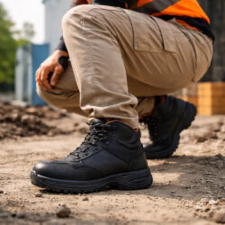 Bota De Seguridad Jerko Con Casco De Acero M0082st Blk Black 25 Mx