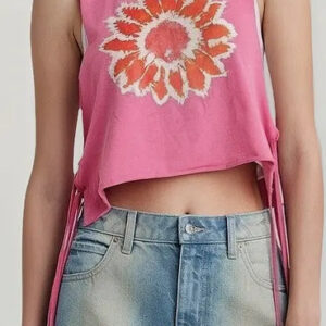 Blusa Top Marca Wild Fable Girasol Modelo Pink/jq0779 Rosa Oscuro M