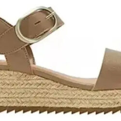 Sandalia De Cuña Ana Evie Color Beige Oscuro Beige Oscuro 6.5 Mx