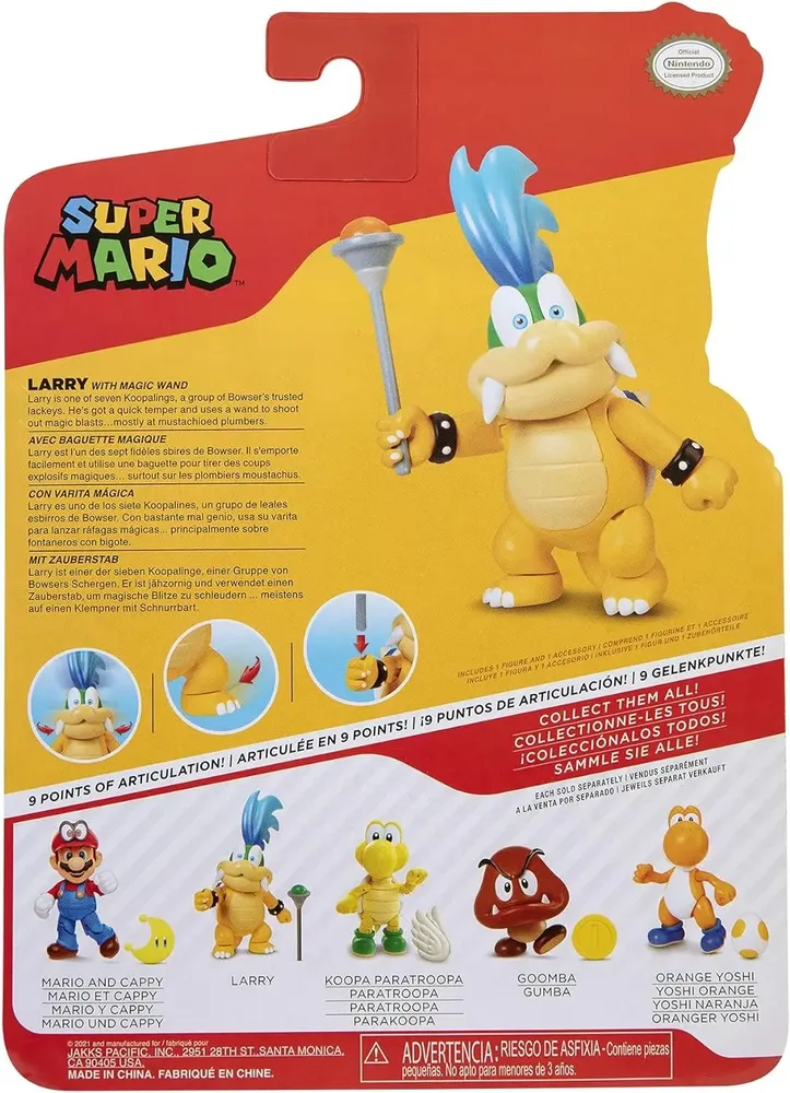 Set 2 Figuras De Mario Bros 10cm Larry Y Tortuga Paratropa - Image 6