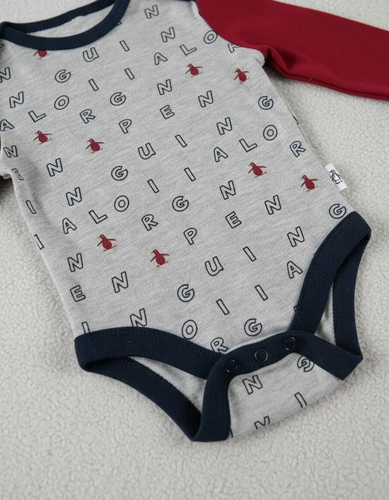 Mameluco Set 3 Piezas Original Penguin Mod. Maroon Mul - Image 9