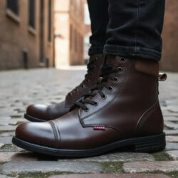 Botín Bota Levi's Caballero Mod.l2124683 Choco/blk Café Piel 27 Mx