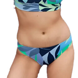 Bikini Airie De Piqué Azul Palmera American Eagle Talla G/l Celeste / Vewrde G