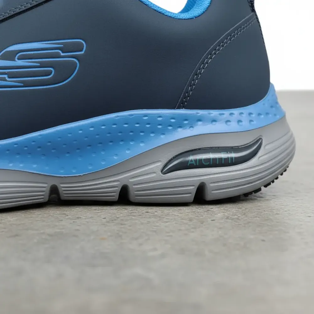 Tenis Skechers De Segurida Casco Acero Dielectri 200148/nvbl Azul Acero Navy 29.5 Mx - Image 3