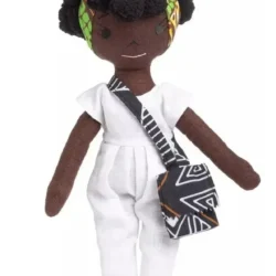 Muñeca De Peluche De Lino Yumi Hecha A Mano 35 Cm Hiperiman