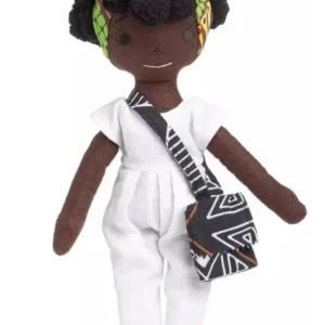 Muñeca De Peluche De Lino Yumi Hecha A Mano 35 Cm Hiperiman