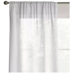Cortina Rugosa Transparente Blanco 101 X 160cm  Blanco