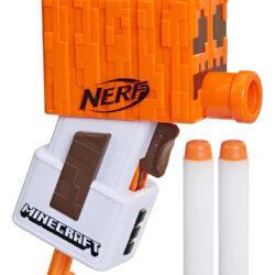 Nerf Microshots Minecraft Snow Golem, Mini Blaster +2 Dardos
