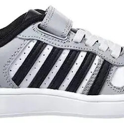 Tenis Para Niño Marca K.swiss Modelo 57006-021-m Gris Con Negro Liso 19.5 Mx