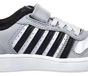 Tenis Para Niño Marca K.swiss Modelo 57006-021-m Gris Con Negro Liso 19.5 Mx
