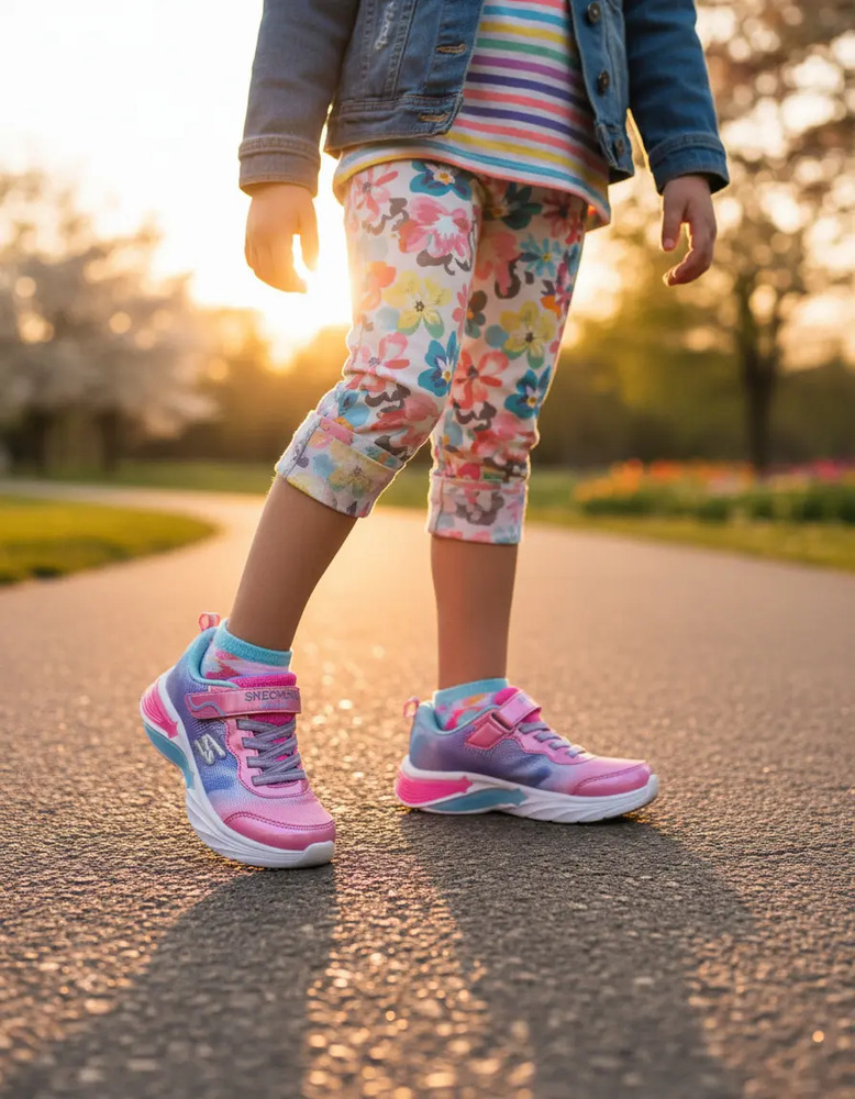 Tenis Skechers Para Niñas Con Luz Modelo Hotpink/318297 - Image 3