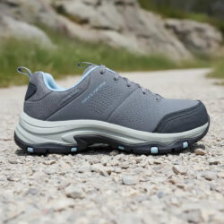 Tenis Skechers De Segurida Mujer Casco,dielectr 108166/gyaq Gris 26 Mx