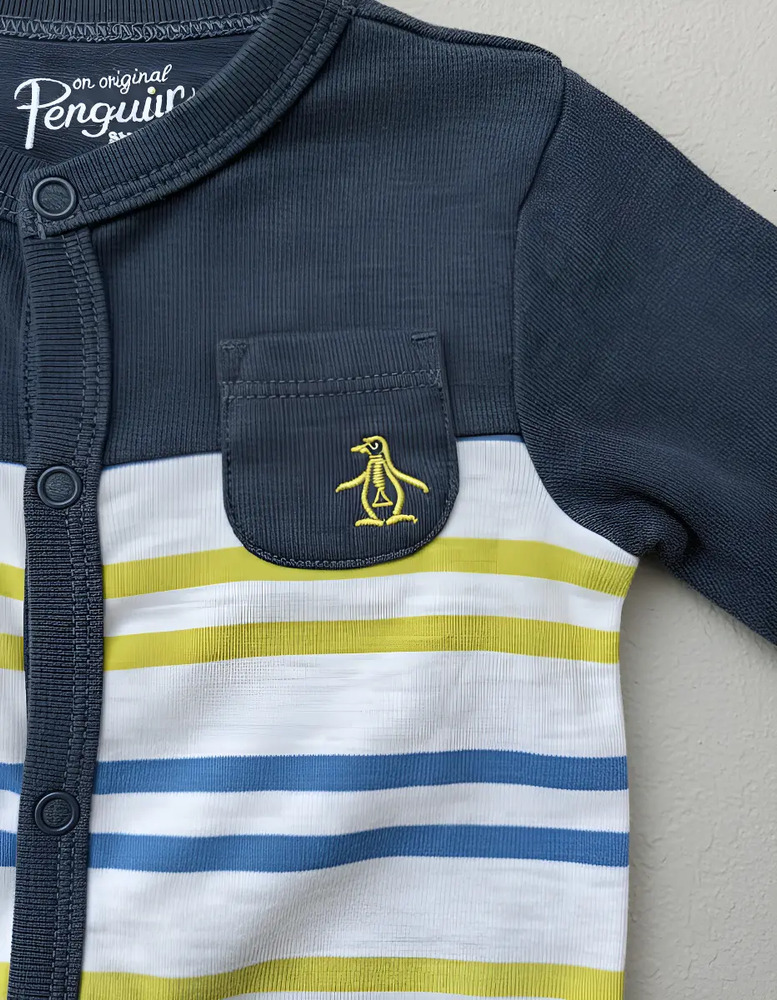 Mameluco Original Penguin Modelo Opb184rp Blue Multi - Image 4