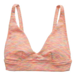 Bikini Top Aerie Space Dye Escote En V Talla Xxl Naranja Claro Space Dye Xxl