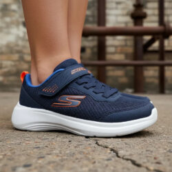 Tenis Skechers Niño Mod. 403615l/nvbl Reset Achieved Azul