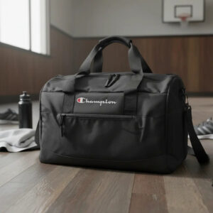 Maleta Doffle Champion Altitude, Logo Bordado 25x27x52cm Negro Lisa
