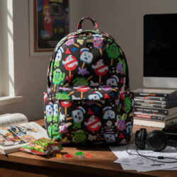 Mochila Original Caza Fantasmas After Life Backpack Negro Estampado