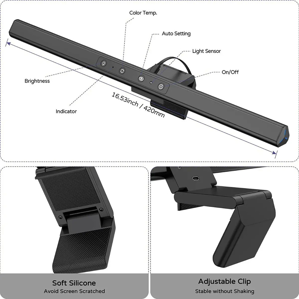 Barra De Luz Led Para Monitor De Computadora Marca Kablerika - Image 6