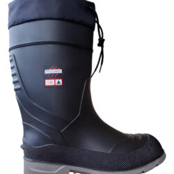 Bota De Hule Térmica Industria Congelación Nieve Pesca Negro Con Casco 22 Mx