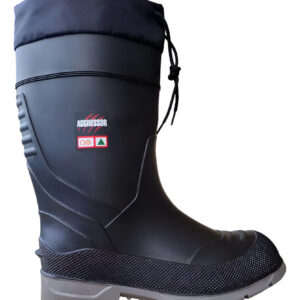 Bota De Hule Térmica Industria Congelación Nieve Pesca Negro Con Casco 22 Mx