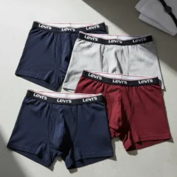 4 Pack Boxer Marca Levi's Caballero Algodón 701231349 010