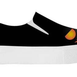 Tenis Pumpkin Face Elástico Talla 26.5 Negro Liso 26.5
