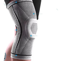 2 Rodilleras De Compresión Soporte Rótula Deporte Talla X L Gris Xl