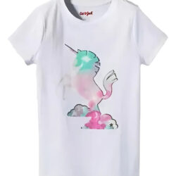 Playera Para Niña Sky Unicorn - Cat & Jack Talla 4-5 Años Blanco Sky Unicorn Xch (4-5 Años) Liso