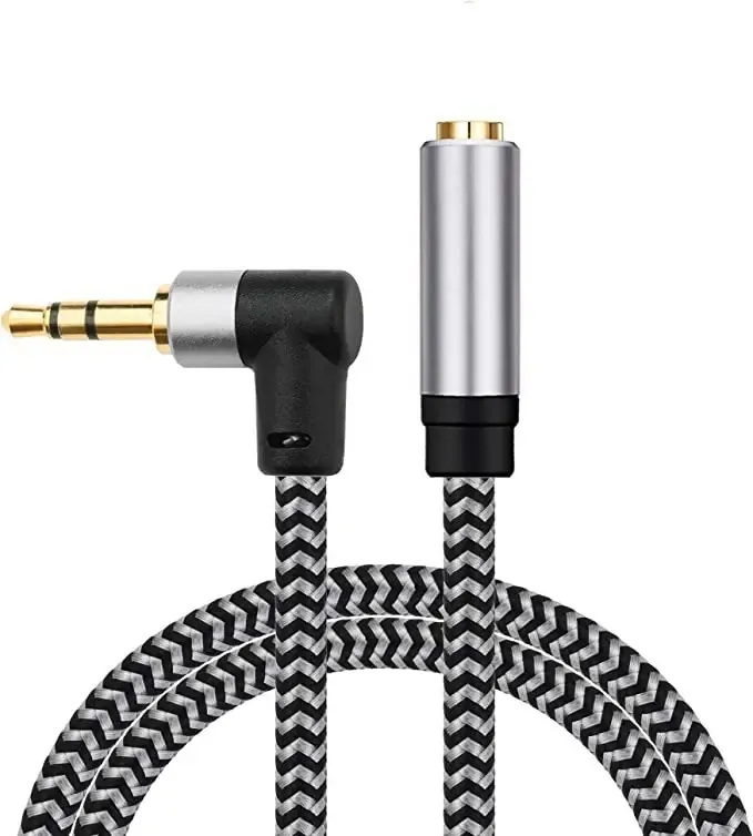 2 Pack Cable De Audio 3.5mm Macho Para Cable Hembra.