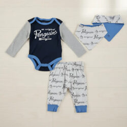 Mameluco Set 3 Piezas Original Penguin Opb147st Navy Multi