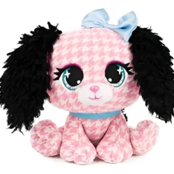 Peluche Spin Master De Perrita Basset Hound Cala, Rosa Y Negro Cala Bassethound- Pink/black