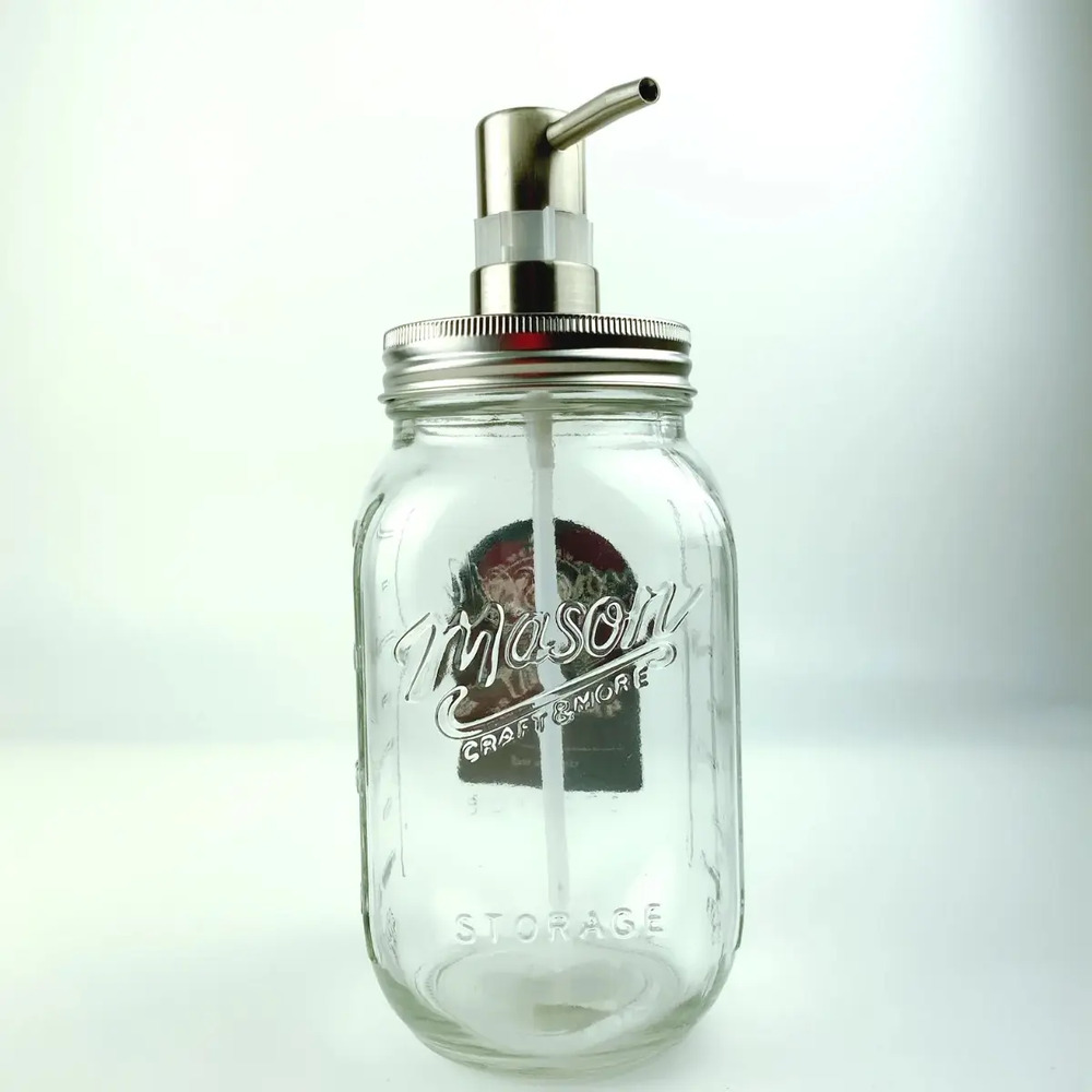 Jabonera Diseño Maison Mason Craft & More Lotion Pump Ttu-u3447 Color Cristal X Unidad - Image 7