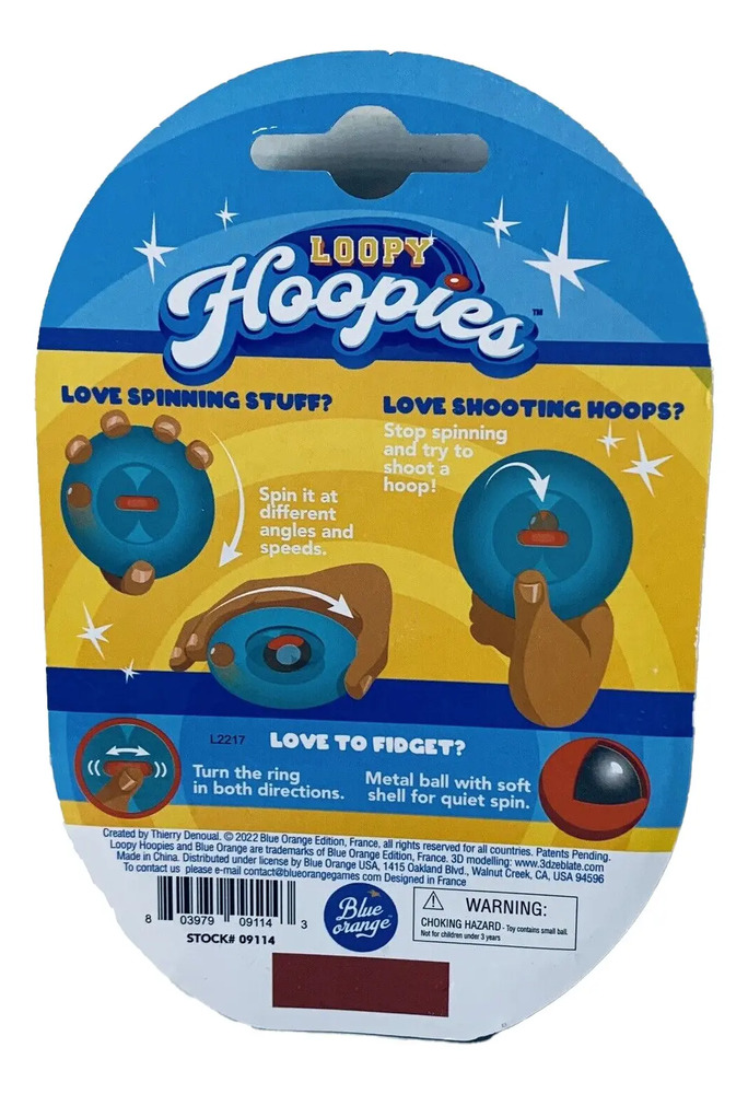 Juego Spinner Loopy Hoopies - Gira Y Encesta La Caníca. Azul - Image 4