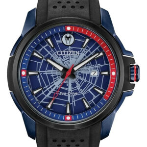 Reloj Citizen Marvel Spider-man Aw1156-01w Negro Azul