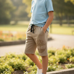 Short Originales Timberland Niños Mod: Tlsfc04e Color Caqui