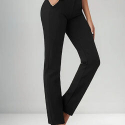 Yogipace- Pantalones De  Yoga Licra De Vestir. Regular, T-l Negro G