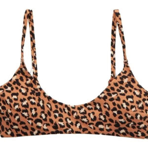 Aerie Top De Bikini Leopardo American Eagle Talla Eg/xl Marrón Xl