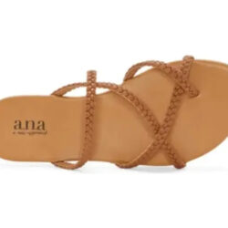 Sandalias Marca A.n.a A New Approach Modelo Strappy Braided Café 25 Mx
