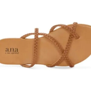 Sandalias Marca A.n.a A New Approach Modelo Strappy Braided Café 25 Mx