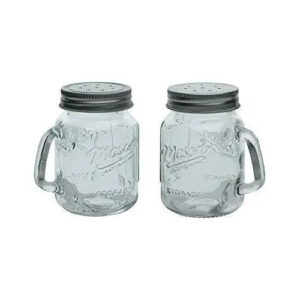 Set De Salero / Pimentero Vintage De Cristal Marca Mason