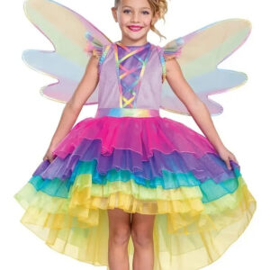 Disfraz Unicornio Para Niña Con Diadema, Alas Que Se Mueven
