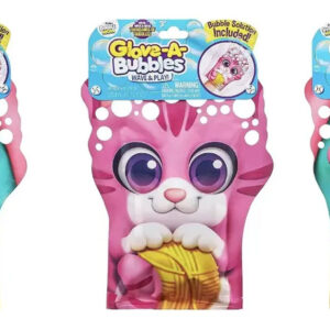 3 Pack Glove-a- Bubbles Guantes De Burbujas Marca Zuru Multicolor