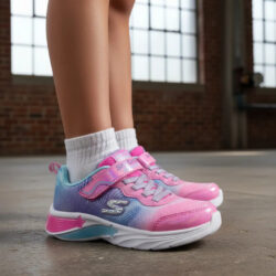 Tenis Skechers  Para Niñas Con Luz Modelo Hotpink/318297