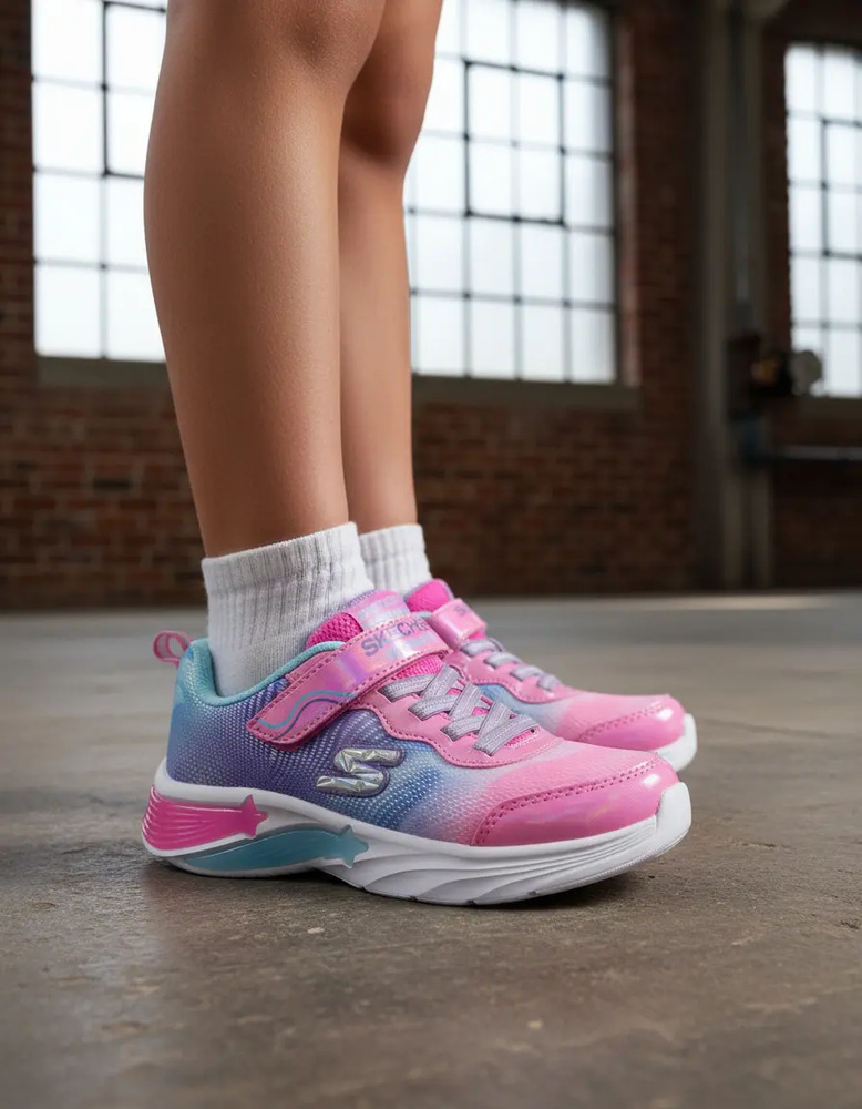 Tenis Skechers Para Niñas Con Luz Modelo Hotpink/318297