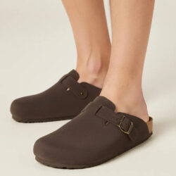 Sandalia Zuecos Nautica Para Caballero, Gamuza Runded/sepia