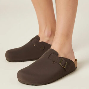 Sandalia Zuecos Nautica Para Caballero, Gamuza Runded/sepia