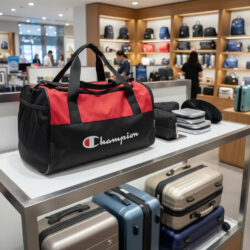 Maleta Champion Prologue Duffel 48x25x25 Cm, Ideal Viaje Rojo/negro Liso