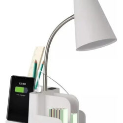 Lámpara Escritorio Led Room Essentials Organizador Usb Blanco