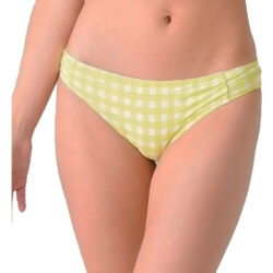 Bikini Bottom Nwt Cuadros Amarillo Cremieux Cuadros Amarillos G