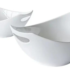Juego De Ensaladera Color Blanco Marca Gallery  Blanco
